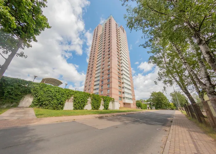 Panorama 25th Floor Spacious Free Parking * Рига